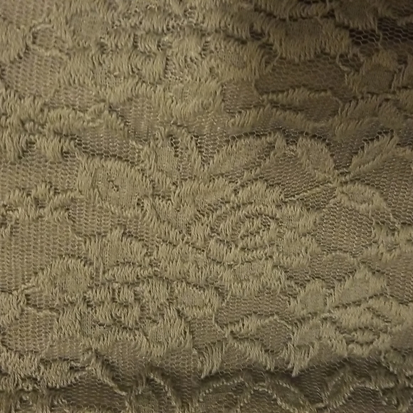 VanHeusen Studio Women's Cardigan Gray Floral Lace Overlay - Picture 4 of 6